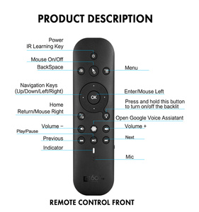 Kabellos G60S Pro BT Sprachfernbedienung 2.4G Wireless Air Mouse Gyroskop IR Lernen Smart TV Tastatur für Fernsehprojektor