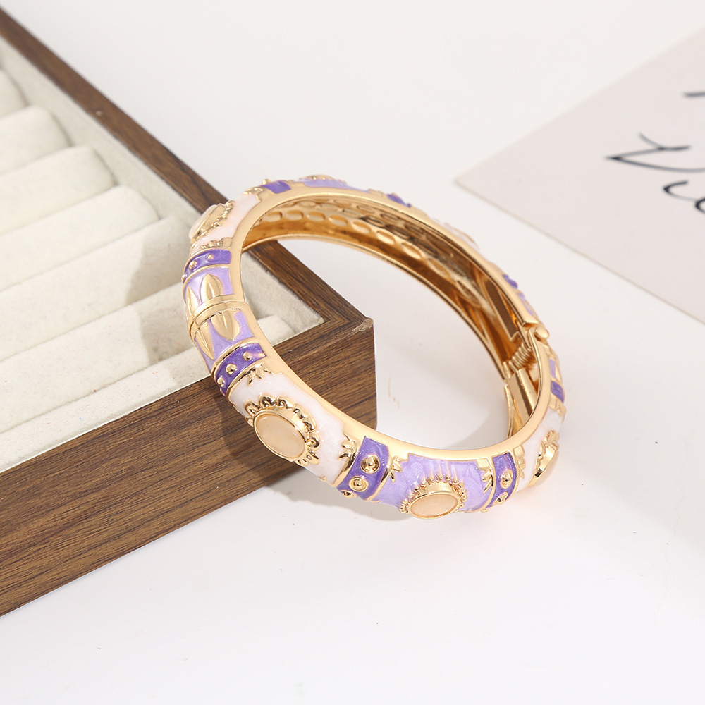 Golden purple white