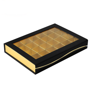 9 lưới hộp quà tặng sô cô la với hấp phụ nam châm và cửa sổ cho sô cô la kẹo Cookie Hộp quà tặng sang trọng bao bì hộp giấy - Product Image 6