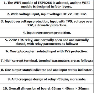 ESP8266 WIFI-Relaisschalter-Steuer modul Netzwerk relais WiFi-Modul-Entwicklungs karte