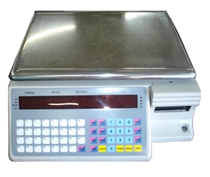 小型チケットラベルレジスケール15kg/0.2g店舗スケール価格ステッカー印刷スケール - Product Image 1