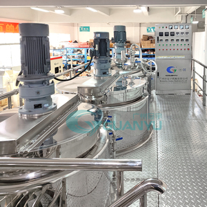 Liquid Soap Dispenser with Platform Automatic Complete Blending Plant Lotion Shampoo <strong>Mixing</strong> tank with Agitator and <strong>Heater</strong> - Product Image 5