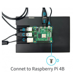 Hot Sale 8-Zoll-LCD-Display HMI-Karte 1280*800 Auflösung 8 "LCD-Touchscreen für Raspberry Pi 3/4B Factory Direct