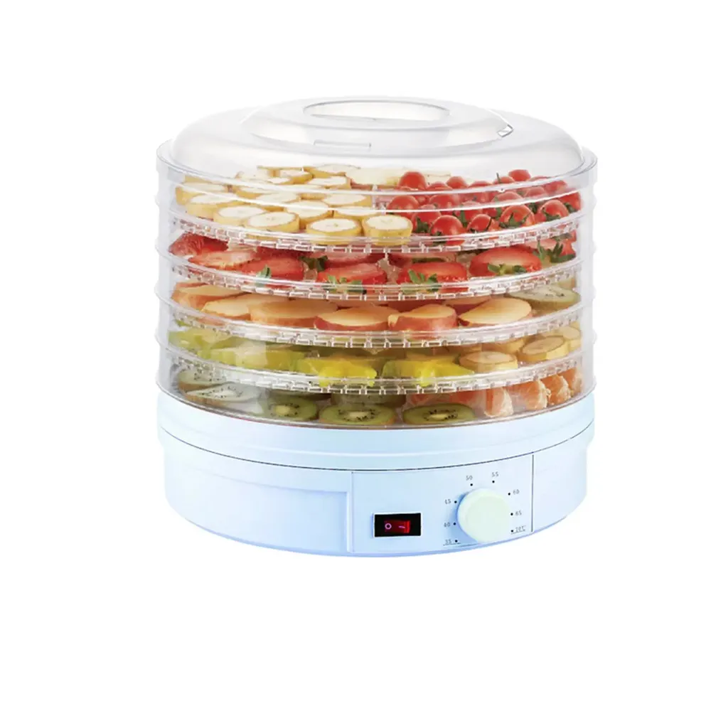 Alta Qualidade Mini Máquina De Secagem De Alimentos Eletrodomésticos Vegetais Frutas Alimentos Desidratador Digital 5 Bandejas Desidratador De Alimentos