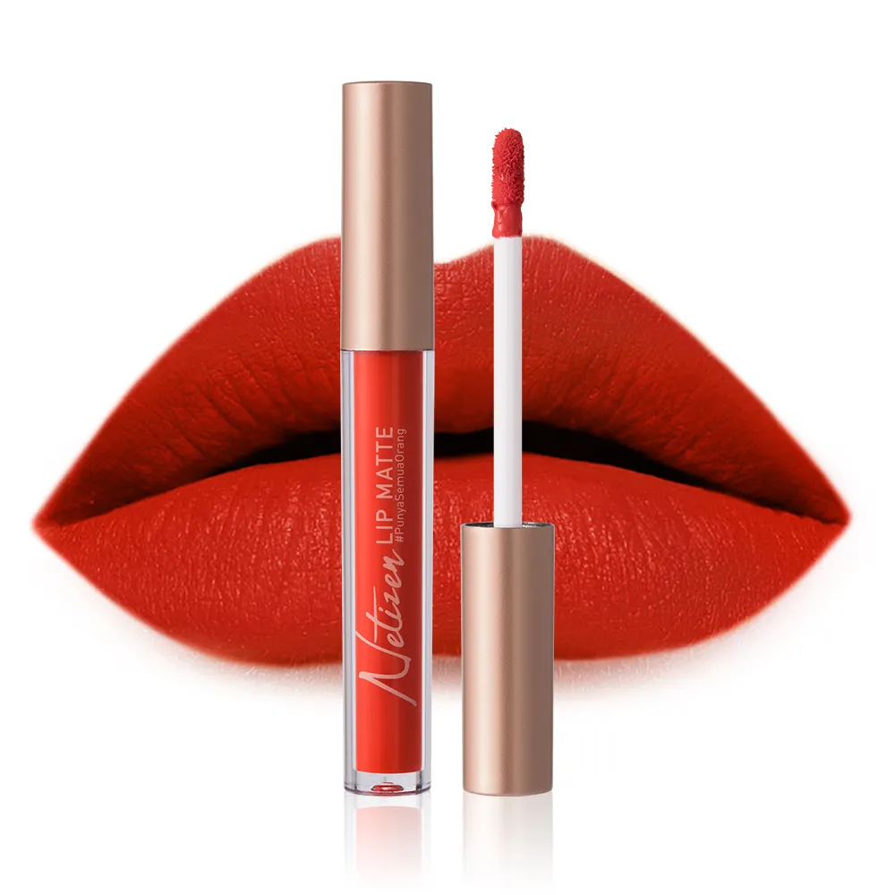 Custom lip gloss matte liquid lipstick 12 kinds of 1.6g lip gloss tube suppliers support custom service