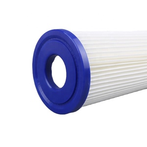 Bester Preis industrieller 2x10 "Falten <span class=keywords><strong>filter</strong></span> mit Netz 50 Mikron für die Wasser filtration zu Hause