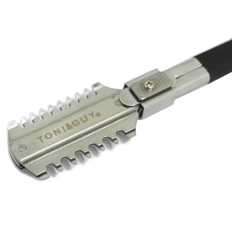 Değiştirilebilir bıçak çift düz kenar kırpma jilet berber saç tıraş makinesi