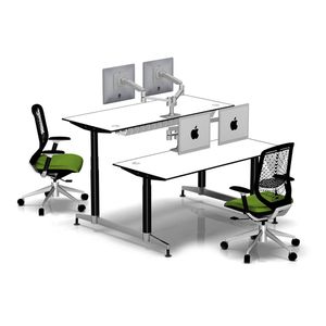 Металлический двухмоторный стоячий стол с логотипом - Product Image 3