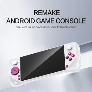 2025新デザイン5.0インチレトロゲームコンソール5000Mah 128G Android 13システムE6 Max Wi-fiハンドヘルドゲームプレーヤー