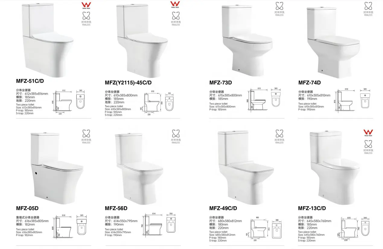 Medyag Dual Flush Rimless Round Inodoro Wash Down Baño Sanitario Ware Floor Mount Toilet Bowl