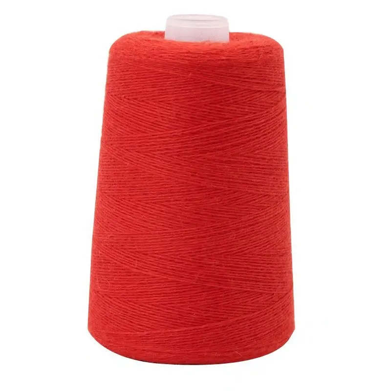 Fil de Lotus en dentelle poids 2/26nm laine de cachemire mélangée fil de couleur douce sur cône pour tricot Machine