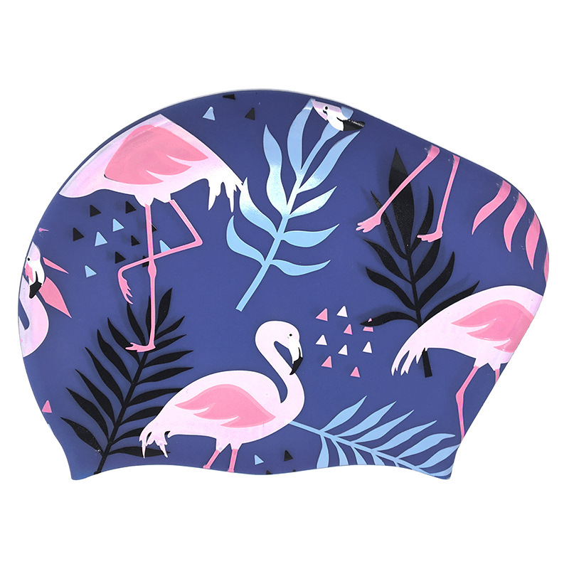 Flamingo on purple background