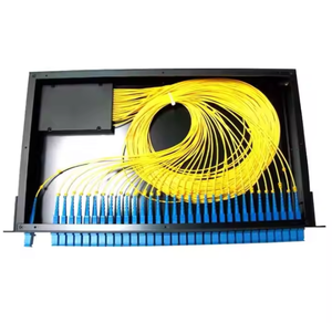 19' 1U 2U Fiber Optical PLC Splitter 4 8 16 32 <strong>64</strong> SC APC SC UPC Rack Mounted PLC Splitter Box Rack - Product Image 2