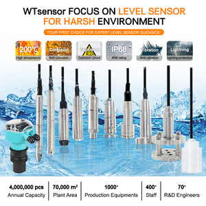 WTsensor 0.5% 高精度10m 20m 0-200m水油柴油油箱液位带显示潜水液位传感器 - Product Image 5