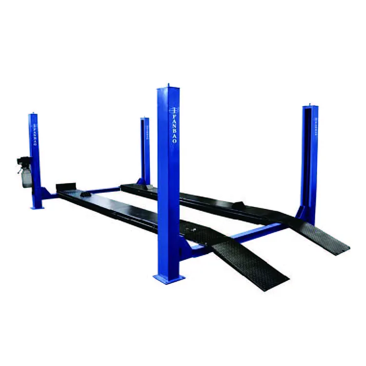 4T vehicle equipment 4 post lift wheel alignment four post hydraulic lift CE approved movable 4 post lift