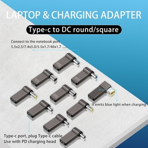 USB tipo C entrada macho a DC salida hembra adaptador de ordenador portátil salida inversa PD señuelo 100W enchufe de carga rápida - Product Image 4
