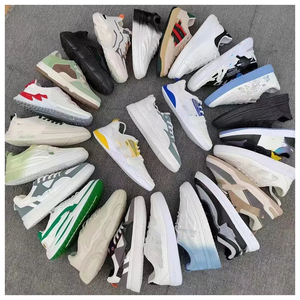Clearance Price Trendy Thin Men's Shoes New Style Mesh Thick-soled Fashion Running Used Sneakers Shoes <strong>Stock</strong>