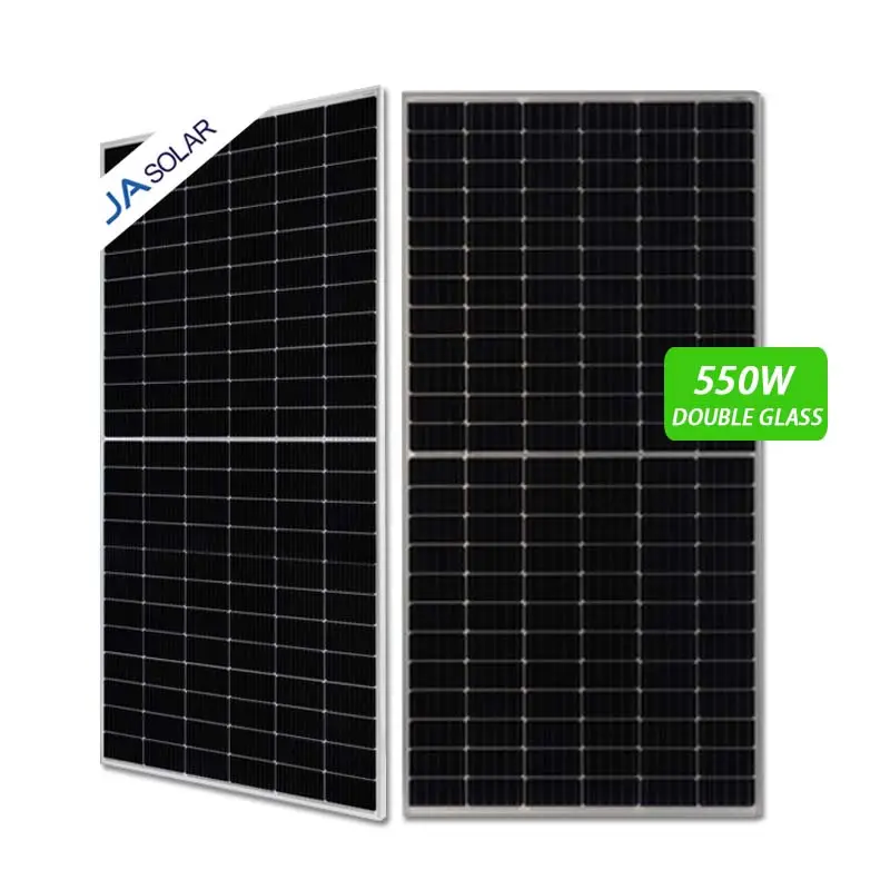 JA 태양 단결정 패널 태양 단청 상업적인 태양 전지판 550 와트