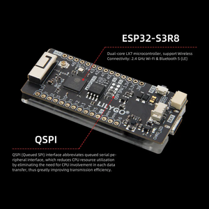 T-Display-S3 AMOLED ESP32-S3ディスプレイ開発ボードRM67162Arduino用1.91インチAMOLEDスクリーンWIFIワイヤレスモジュール - Product Image 5