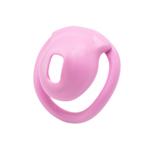 Nouveau jouet sexuel de dispositif de chasteté en plastique pour adulte avec serrure et 4 tailles d'anneau - Product Image 1