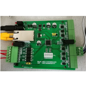 Red Ethernet TCP/IP a salida de entrada Wiegand de 4 canales con placa Convertidora de entrada eléctrica de 4 contactos secos para control de acceso - Product Image 2