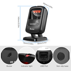 Eyoyo-escáner de código de barras para supermercado y centro comercial, lector de código de barras de alta precisión, largo alcance, USB, PDF417, QR, 2D, para escritorio, EY-2200 - Product Image 2