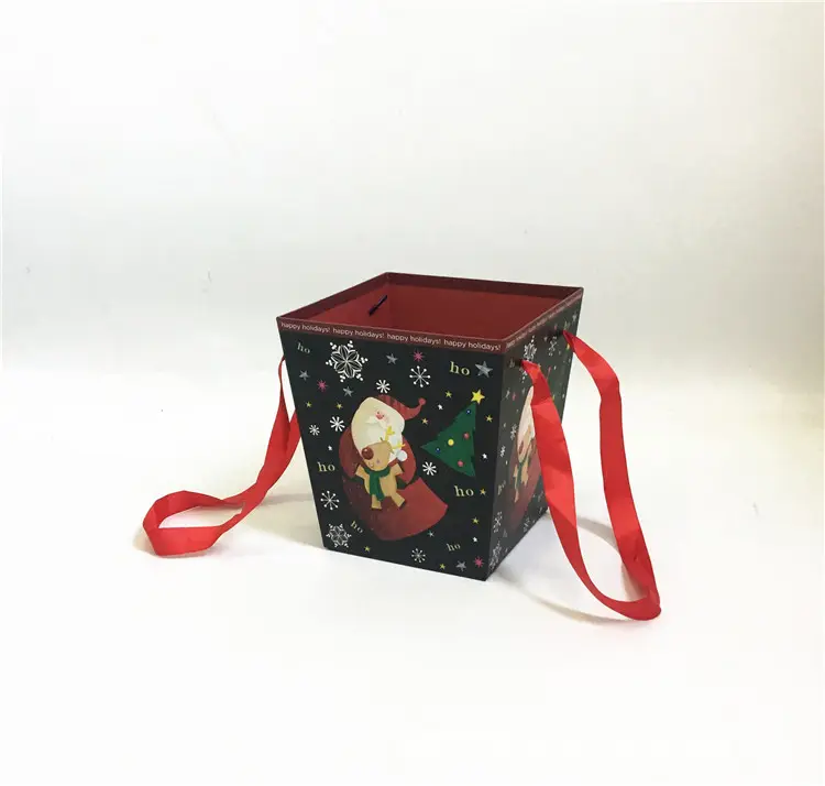 Scatola regalo di fiori di natale Spot scatola regalo trapezoidale scatola regalo a mano nuovo prodotto di fabbrica