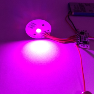 Control de sensor táctil, controlador de placa de circuito PCB LED con control remoto IR de 24 teclas para DIY, luces nocturnas 3D, lámpara de mesa de madera colorida RGB