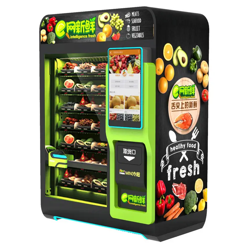 Armoire unique personnalisée, fonction de réfrigération de produits de haute qualité, distributeur automatique de fruits et légumes, Machine fraîche