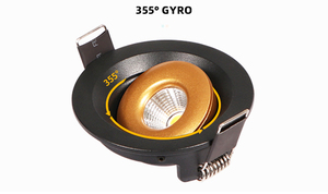 ไฟดาวน์ไลท์ติดเพดานแบบบางพิเศษหรี่แสงได้ LED สปอตไลท์ปรับได้ IP44ไลท์3W - Product Image 4