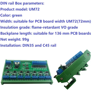 R4M8A08 12V 24V DC 8 izole IO DIN35 C45 ray kutusu UART RS485 MOSFET modülü Modbus RTU kontrol röle PLC için anahtarlama paneli LED - Product Image 5