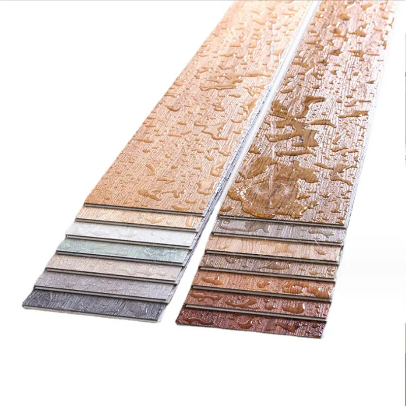 Interior impermeable 4mm 5mm 6mm grano de madera núcleo rígido tablón de plástico de PVC enclavamiento clic bloqueo SPC suelo de vinilo de lujo