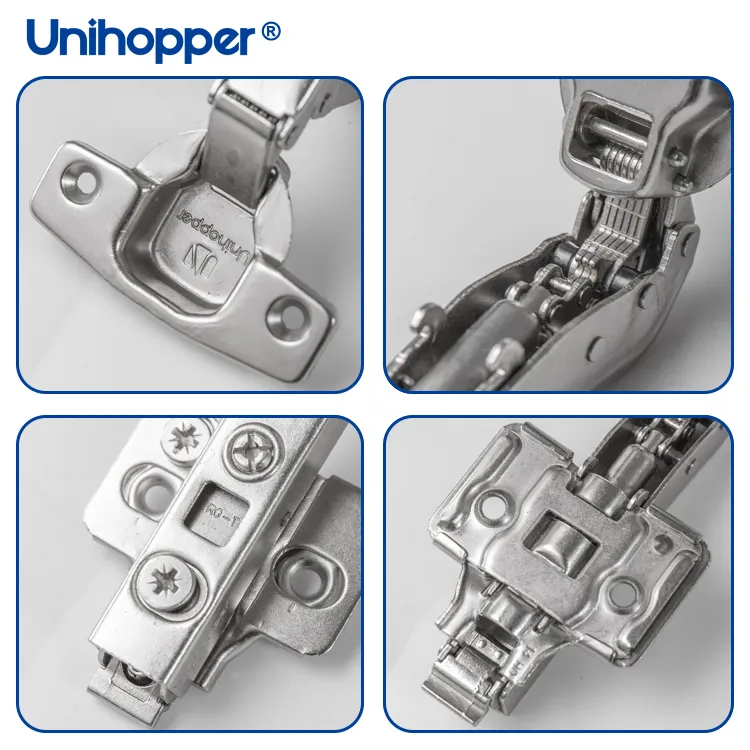 Unihopper Fábricas 3D Hidráulico Cierre suave Buffering Bisagra de puerta de gabinete personalizada para accesorios de muebles de cocina