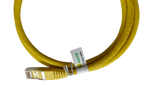 OEMブラジル超微細30AWG 3FT BC銅ネットワークCAT.6アナテル認定LANケーブルイエローPVCジャケットルーター通信ケーブル