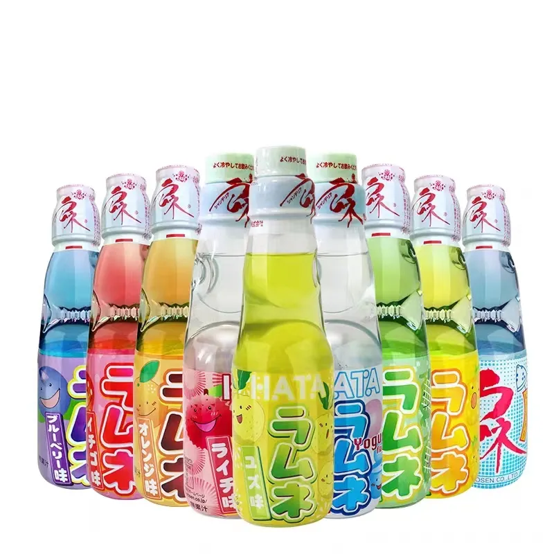 Marcas japonesas de bebidas carbonizadas, bebida de Soda con sabor a fruta, a la venta, 200ml