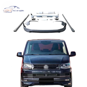 ชุดแต่งรอบคันคุณภาพสูงสําหรับ VW Multivan T6 ปรับเปลี่ยนสปอยเลอร์กันชนรถ ABT ลิ้นหน้าด้านหลังเคล็ดลับดิฟฟิวเซอร์ - Product Image 1