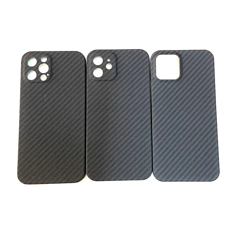 Carbon Fiber Texture Cell Phone Cover Aramid Fiber Mobile Phone Case For Iphone 14 / 14 Pro / 14 Pro max