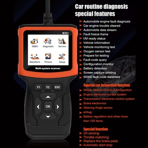 M301车载诊断2扫描仪实时诊断汽车故障检测器OBD II EOBD读取器汽车诊断工具通用 - Product Image 3