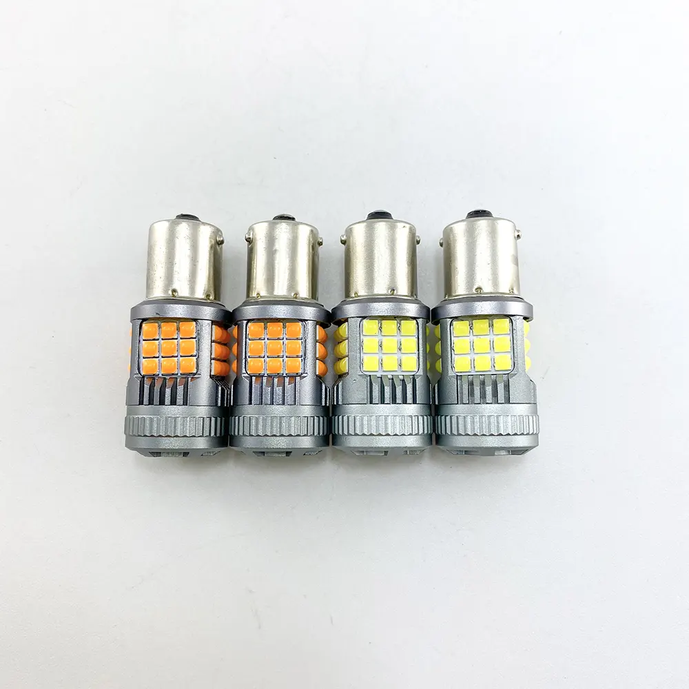 Dc 12V 7440 7443 1156 3157 بدوره مصباح إشارة Led كشافات خلفية للسيارة-أبيض الأبيض الأصفر الأحمر في Canbus سيارة مصباح إشارة