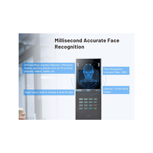 Intercomunicador IP de teléfono de puerta SIP de reconocimiento facial con pantalla a color IPS de 4 pulgadas - Product Image 5