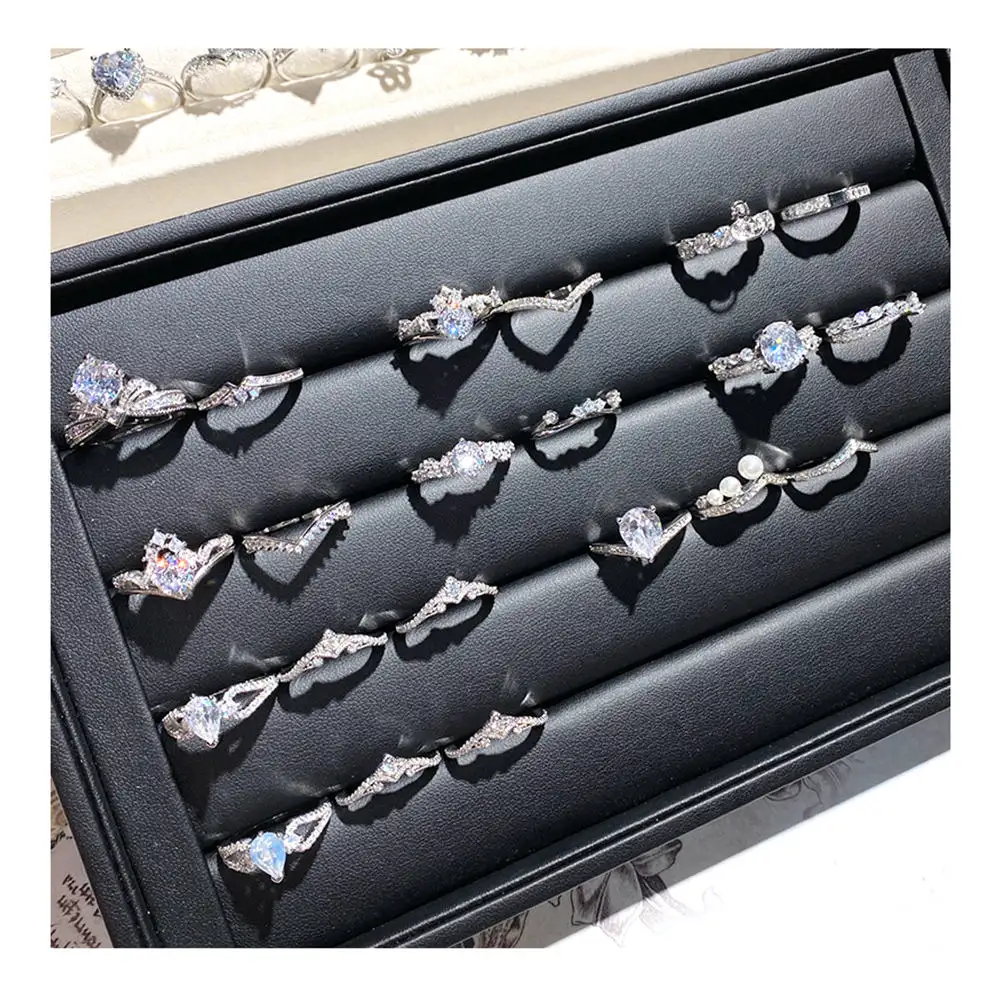 Cristianos anillo plata joyería fina dedos anillos de lujo para mujer joyería barata minimalista lindo 925 Plata chica anillo