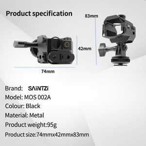 Pocket 3 lồng kim loại video cho DJI OSMO lạnh Giày 1/4 vít lỗ hành động phụ kiện máy ảnh bảo vệ khung thả trường hợp chất lượng - Product Image 5