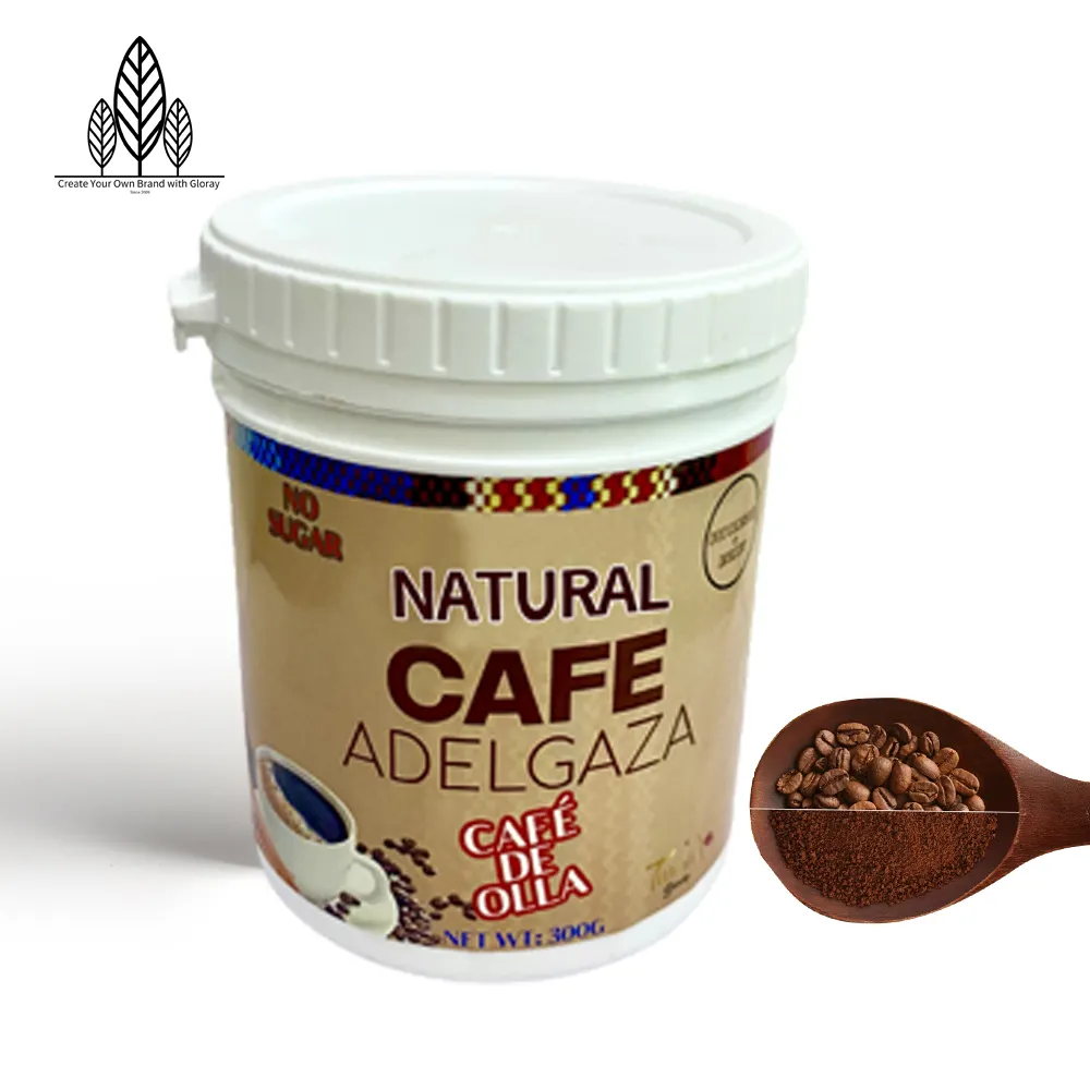 Caffè naturale Adelgaza 300g per lattina caffè di polvere naturale caffè De Olla promuovere benessere generale sentirsi più energici e rinfrescati