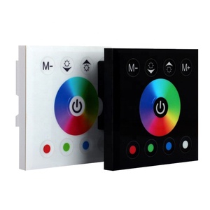 Controller pannello led RF telecomando Full Contact RGBW RGB striscia LED Controller DC12-24V 18A con 3 anni di garanzia - Product Image 1