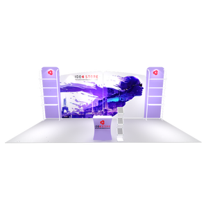 Espositore per sfondo pubblicitario con cornice in alluminio modulare di nuovo Design espositivo portatile - Product Image 2