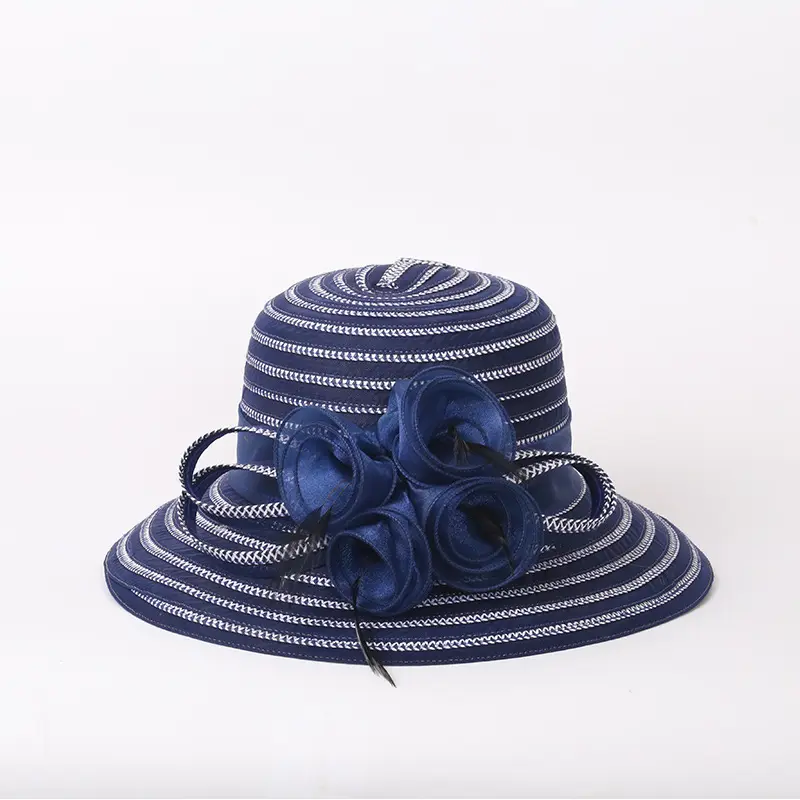 Topi mewah dan unik untuk bepergian, topi pernikahan, topi pesta malam resmi, topi pernikahan modis untuk wanita