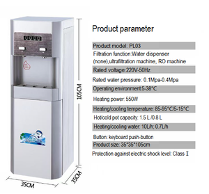 Vamia T33 Elektrischer Wasser auf bereiter Home Ro Filter für heißes kaltes Wasser Getränke filter gehäuse Wasser filtration system für den Haushalt