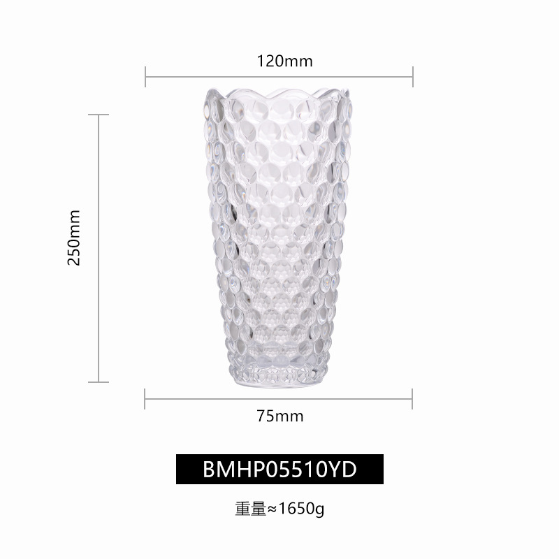 Claro 25cm con lunares florero bmhp05510yd