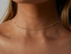 Bayanlar 18k altın kaplama Trendy kolye 33cm + 5cm bağlantı zinciri yıldönümleri için altın puanl N0031 - Product Image 6