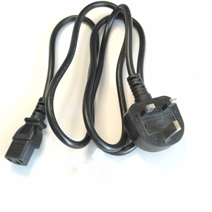 Yüksek kalite 1.5 metre 250V 13A kablosu IEC 60320 C5 ile 3-Pin elektrik 5A İngiltere güç kablosu son güç kabloları uzatma kabloları kabloları - Product Image 3